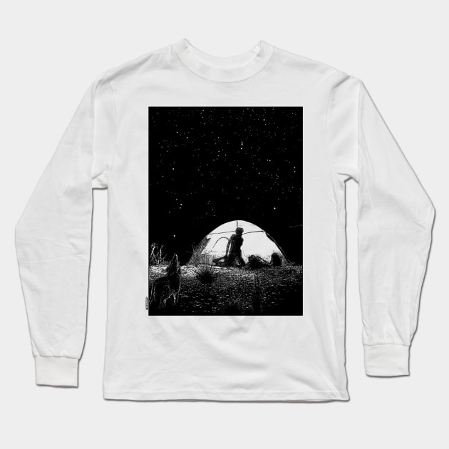 L'obscure clarté (The She-Wolf) Long Sleeve T-Shirt by apolloniasaintclair